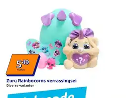 Action Zuru Rainbocorns verrassingsei aanbieding