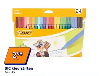 Action BIC kleurstiften aanbieding