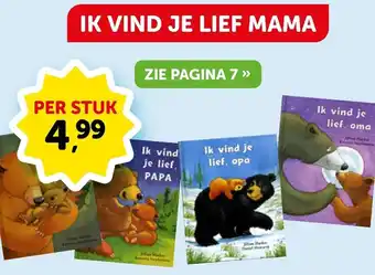 Boekenvoordeel Ik vind je lief mama aanbieding