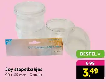 Boekenvoordeel Joy stapelbakjes aanbieding