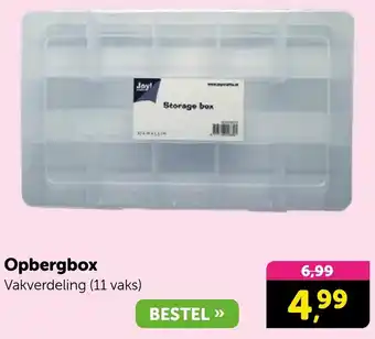 Boekenvoordeel Opbergbox aanbieding