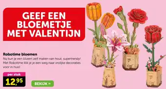 Boekenvoordeel Robotime bloemen aanbieding