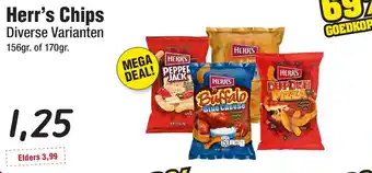 Budget Food Herr's Chips aanbieding