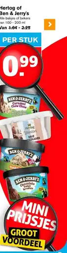 Hoogvliet Hertog of Ben & Jerry's aanbieding