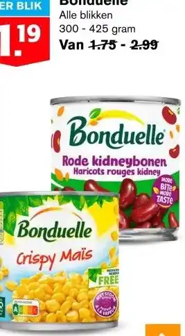 Hoogvliet Bonduelle aanbieding