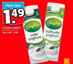 Hoogvliet Campina yoghurt aanbieding