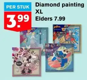 Hoogvliet Diamond painting XL aanbieding