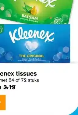 Hoogvliet Kleenex tissues aanbieding