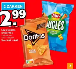 Hoogvliet Lay's Bugles of Doritos aanbieding