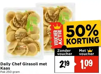 Vomar Voordeelmarkt Daily Chef Girasoli met Kaas aanbieding