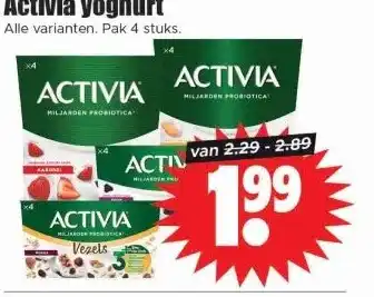 Dirk Activia yoghurt aanbieding