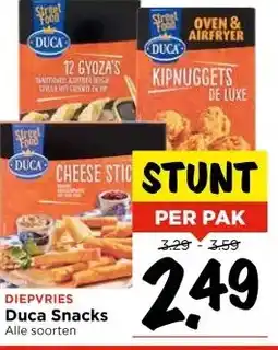 Vomar Voordeelmarkt DIEPVRIES Duca Snacks Alle soorten aanbieding