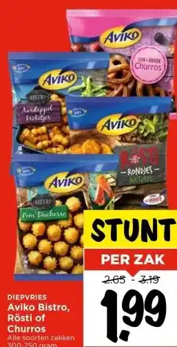 Vomar Voordeelmarkt DIEPVRIES Aviko Bistro, aanbieding