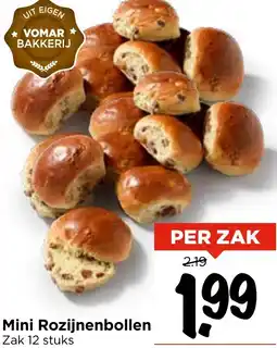 Vomar Voordeelmarkt Mini Rozijnenbollen aanbieding