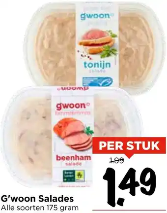 Vomar Voordeelmarkt G'woon Salades aanbieding