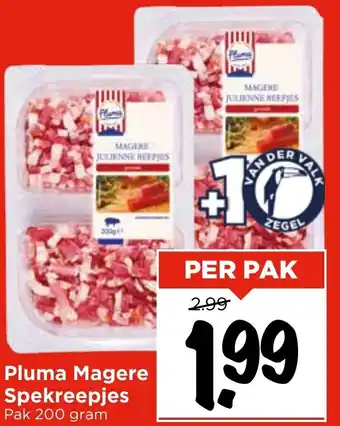 Vomar Voordeelmarkt Pluma Magere Spekreepjes aanbieding