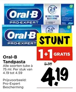 Vomar Voordeelmarkt Oral-B Tandpasta aanbieding