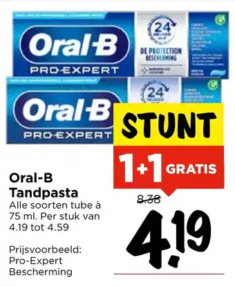 Vomar Voordeelmarkt Oral-B Tandpasta aanbieding