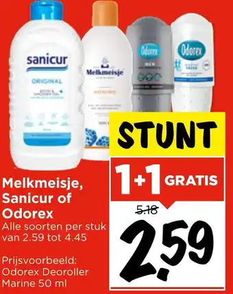 Vomar Voordeelmarkt Melkmeisje, Sanicur of Odorex aanbieding