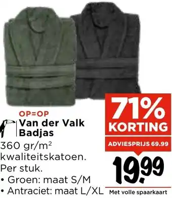 Vomar Voordeelmarkt Van der Valk Badjas aanbieding