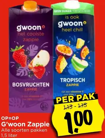 Vomar Voordeelmarkt G'woon Zappie aanbieding