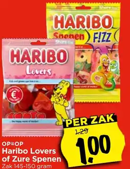 Vomar Voordeelmarkt Haribo Lovers of Zure Spenen aanbieding