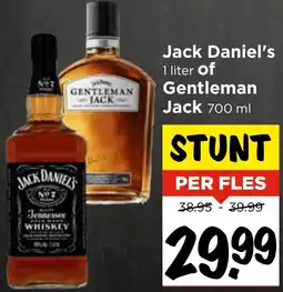 Vomar Voordeelmarkt Jack Daniel's of Gentleman Jack aanbieding