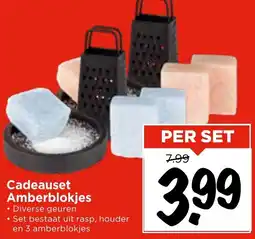 Vomar Voordeelmarkt Cadeauset Amberblokjes aanbieding