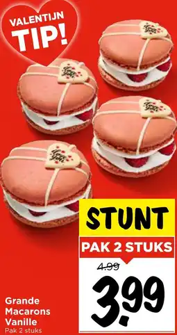 Vomar Voordeelmarkt Grande Macarons Vanille aanbieding