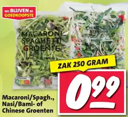 Nettorama Macaroni/Spagh., Nasi/Bami of Chinese Groenten aanbieding