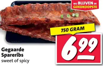 Nettorama Gegaarde Spareribs aanbieding