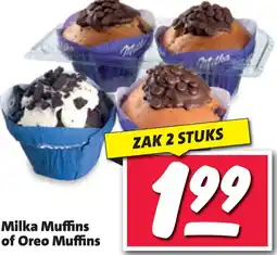 Nettorama Milka Muffins of Oreo Muffins aanbieding