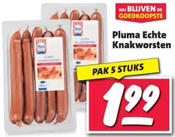 Nettorama Pluma Echte Knakworsten aanbieding