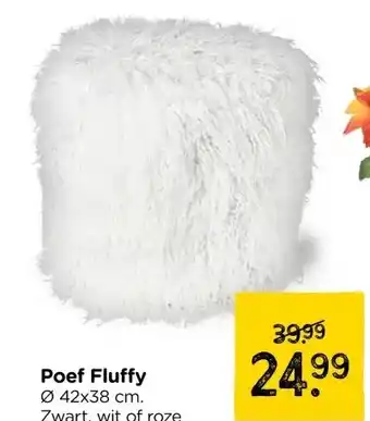 Xenos Poef Fluffy aanbieding