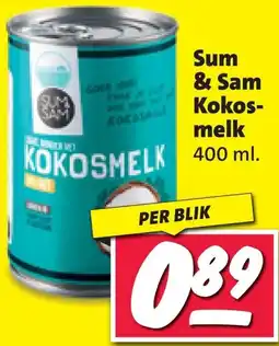 Nettorama Sum & Sam Kokosmelk aanbieding