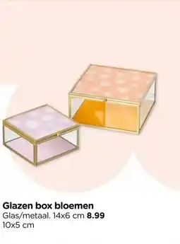 Xenos Glazen box bloemen aanbieding