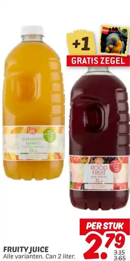 Dekamarkt Fruity juice aanbieding