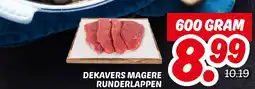 Dekamarkt Dekavers magere runderlappen aanbieding