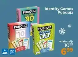 Trekpleister Identity Games Pubquiz aanbieding