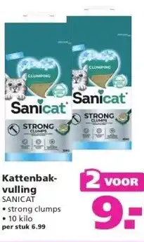 Ranzijn Kattenbak- vulling SANICAT aanbieding