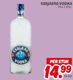 Dekamarkt Esbjaerg vodka aanbieding