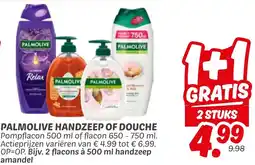 Dekamarkt Palmolive handzeep of douche aanbieding