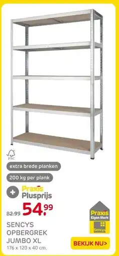 Praxis SENCYS OPBERGREK JUMBO XL aanbieding