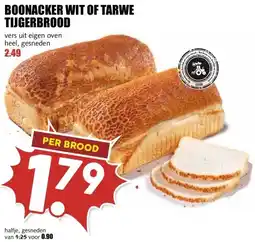 MCD Supermarkt BOONACKER WIT OF TARWE TIJGERBROOD aanbieding