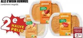 MCD Supermarkt ALLE G'WOON HUMMUS aanbieding