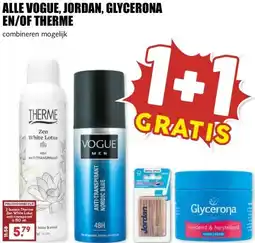 MCD Supermarkt ALLE VOGUE, JORDAN, GLYCERONA EN/OF THERME aanbieding