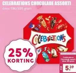 MCD Supermarkt CELEBRATIONS CHOCOLADE ASSORTI aanbieding