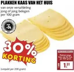 MCD Supermarkt PLAKKEN KAAS VAN HET HUIS aanbieding