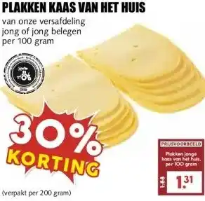 MCD Supermarkt PLAKKEN KAAS VAN HET HUIS aanbieding