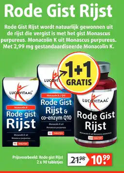 Lucovitaal Rode Gist Rijst aanbieding